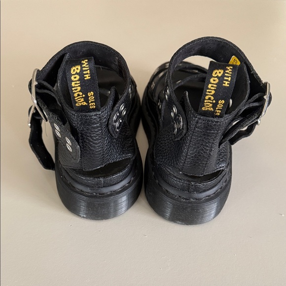 Dr. Martens Black Grommet Sandals WORN TWICE - Picture 2 of 6